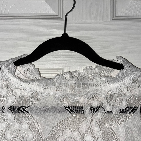 SHEIN Elegant White Lace Layering Women's Top XXL - Picture 3 of 5